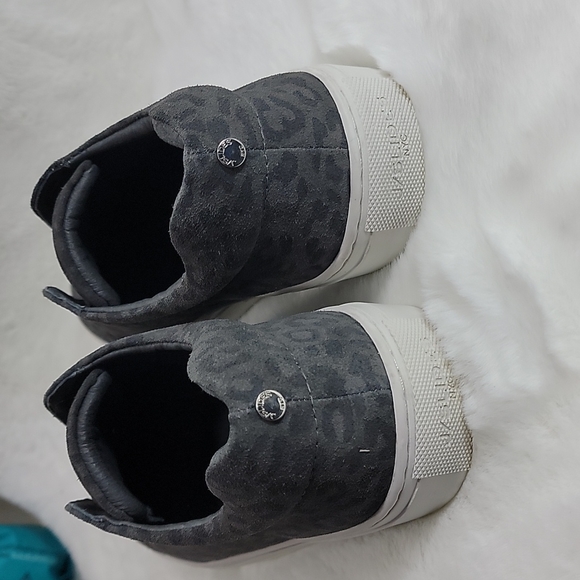 J/Slides Luv Leopard-print Suede Sneakers In Grey Leopard - Picture 7 of 7